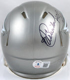Harold Carmichael Autographed Philadelphia Eagles Flash Speed Mini Helmet w/HOF *Top-Beckett W Hologram *Black Image 3