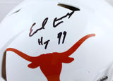 Earl Campbell Autographed Texas Longhorns F/S Speed Authentic Helmet w/HT 77- Beckett W Hologram *Black Image 2