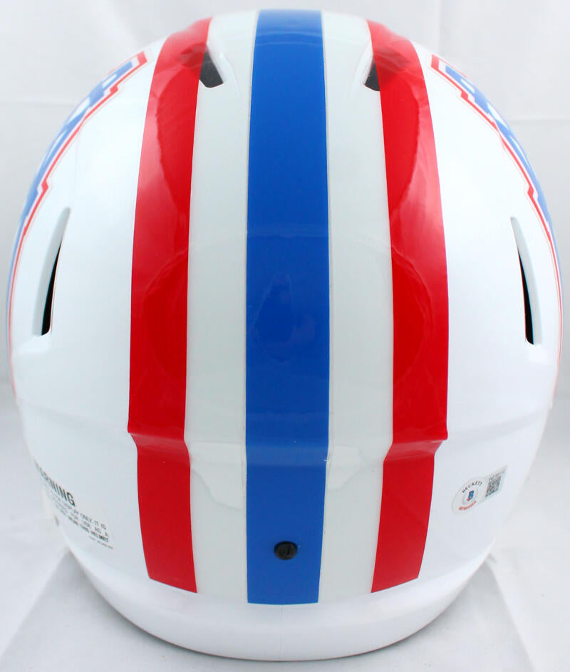 Earl Campbell Autographed Houston Oilers 60-62 TB Authentic Helmet Whi –  The Jersey Source