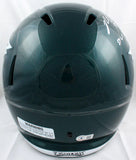 Brent Celek Autographed Philadelphia Eagles F/S Speed Helmet w/SB Champs-Beckett W Hologram *Silver Image 4