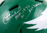 Harold Carmichael Autographed F/S Philadelphia Eagles 74-95 Speed Helmet w/HOF All Decade-Beckett W Hologram *Silver Image 2