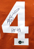 Earl Campbell Ricky Williams Autographed Orange College Style Jersey w/HT- Beckett/Beckett W Hologram *Black Image 3