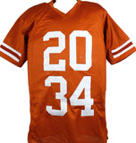 Earl Campbell Ricky Williams Autographed Orange College Style Jersey w/HT- Beckett/Beckett W Hologram *Black Image 4