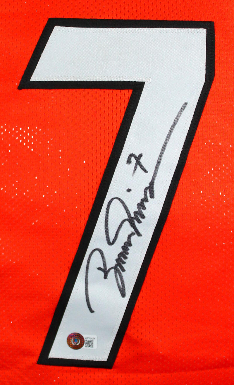 Boomer Esiason Autographed Orange Pro Style Jersey-Beckett W