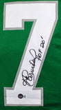 Harold Carmichael Autographed Green Pro Style Jersey w/HOF- Beckett W Hologram *Black Image 2