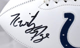 Kwity Paye Autographed Indianapolis Colts Logo Football- Beckett W Hologram *Black Image 2