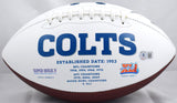 Kwity Paye Autographed Indianapolis Colts Logo Football- Beckett W Hologram *Black Image 3