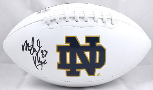Michael Mayer Autographed Notre Dame Logo Football-Beckett W Hologram *Black Image 1