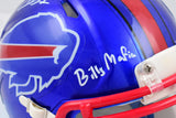 AJ Epenesa Autographed Buffalo Bills Flash Speed Mini Helmet w/Bills Mafia-Beckett W Hologram *White Image 3