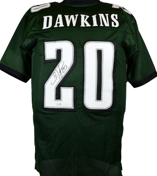 Brian Dawkins Autographed Custom White Football Jersey (Beckett)