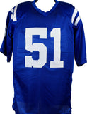 Kwity Paye Autographed Blue Pro Style Jersey *Full Name- Beckett W Hologram *Silver Image 3