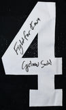 AJ Epenesa Autographed Black College Style Jersey w/Fight/Cyclones Suck- Beckett W Hologram *Black  Image 2