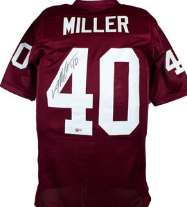 Von Miller Autographed Maroon College Style Jersey-Beckett W