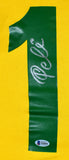Pele Autographed Brazil CBD Yellow Soccer Jersey-Beckett *Silver Image 2