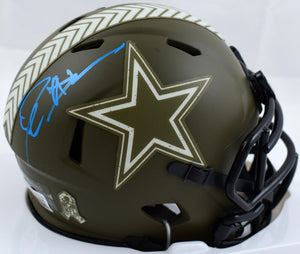 Deion Sanders Autographed Dallas Cowboys Salute to Service Speed Mini Helmet-Beckett W Hologram *Blue Image 1