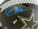 Deion Sanders Autographed Dallas Cowboys Salute to Service Speed Mini Helmet-Beckett W Hologram *Blue Image 2