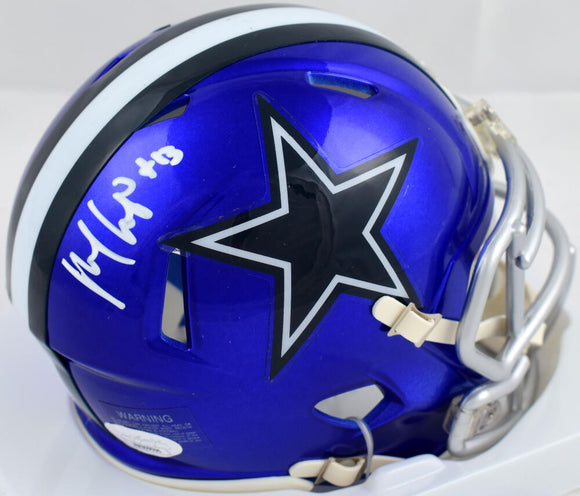 Michael Gallup Autographed Dallas Cowboys Flash Speed Mini Helmet- JSA W *White Image 1