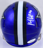 Michael Gallup Autographed Dallas Cowboys Flash Speed Mini Helmet- JSA W *White Image 3