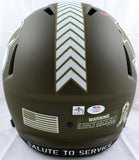 Ja'Marr Chase Autographed Cincinnati Bengals Salute to Service F/S Speed Helmet - PSA*Orange Image 4