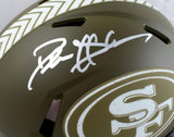 Deion Sanders Autographed San Francisco 49ers F/S Salute to Service Speed Authentic Helmet-Beckett W Hologram *Silver Image 2