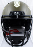 Deion Sanders Autographed Dallas Cowboys F/S Salute to Service Speed Authentic Helmet-Beckett W Hologram *Blue Image 3