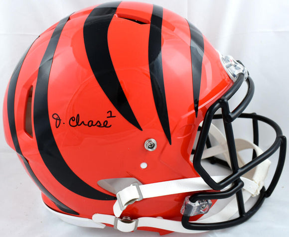 Ja'Marr Chase Cincinnati Bengals Autographed Riddell Speed Authentic Helmet