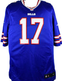 Josh Allen Autographed Buffalo Bills Blue NFL Nike Game Jersey-Beckett W Hologram *Black Image 3