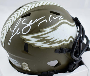 LeSean McCoy Autographed Eagles Salute to Service Speed Mini Helmet- JSA W *White Image 1