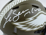 LeSean McCoy Autographed Eagles Salute to Service Speed Mini Helmet- JSA W *White Image 2