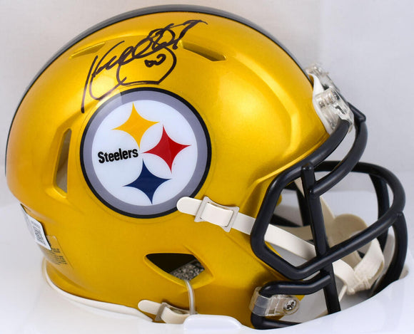 Kordell Stewart Autographed Pittsburgh Steelers Flash Speed Mini Helmet- Beckett W Hologram *Black Image 1