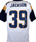 Steven Jackson Autographed White Pro Style Jersey - Beckett W Hologram *Silver Image 1