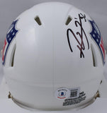Ray Lewis Lawrence Taylor Autographed NFL Speed Mini Helmet-Beckett W Hologram *Black Image 4