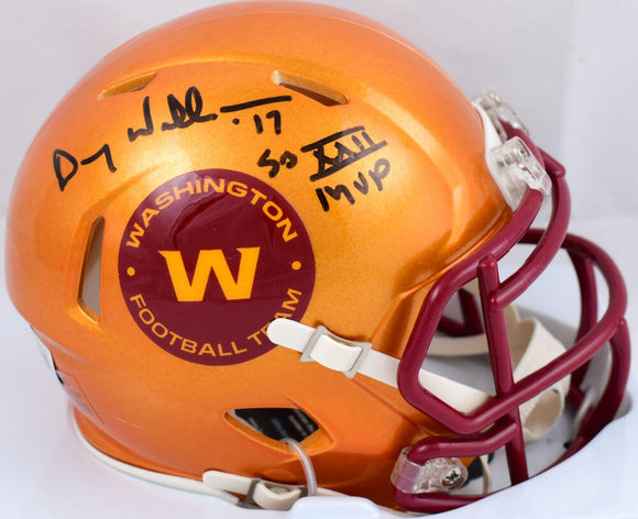 Doug Williams Autographed Washington Flash Speed Mini Helmet w/SB MVP- Beckett W Hologram *Black Image 1