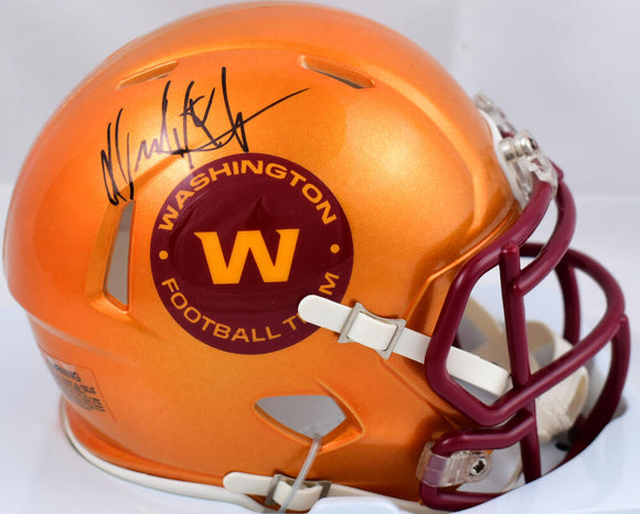 Dexter Manley Autographed Washington Football Team Flash Speed Mini Helmet - Prova *Black Image 1