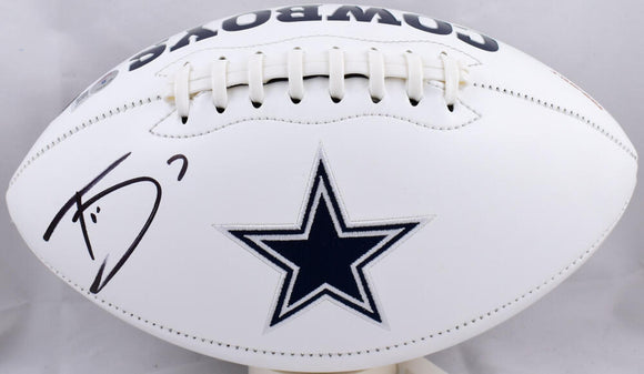 Trevon Diggs Autographed Dallas Cowboys Logo Football-Beckett W Hologram *Black Image 1