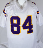 Randy Moss Autographed White Pro Style Jersey w/Straight Cash-Beckett W Hologram *Silver Image 3