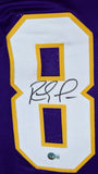 Randy Moss Autographed Purple Pro Style STAT Jersey-Beckett W Hologram *Black Image 2