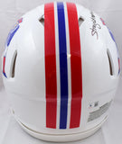 Randy Moss Autographed Patriots F/S 90-92 Speed Authentic Helmet w/Straight Cash-Beckett W Hologram *Black Image 4