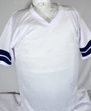 Roger Staubach Drew Pearson Autographed White Pro Style Jersey-Beckett W Hologram *Silver *2 Image 3