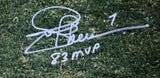 Lawrence Taylor Joe Theismann Autographed NFL 16x20 Tackle Photo w/MVP-Beckett W Hologram *White Image 2