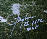Lawrence Taylor Joe Theismann Autographed NFL 16x20 Tackle Photo w/MVP-Beckett W Hologram *White Image 3