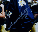 Lou Holtz Autographed Notre Dame 8x10 Pre Game Photo- Beckett W Hologram *Silver Image 2