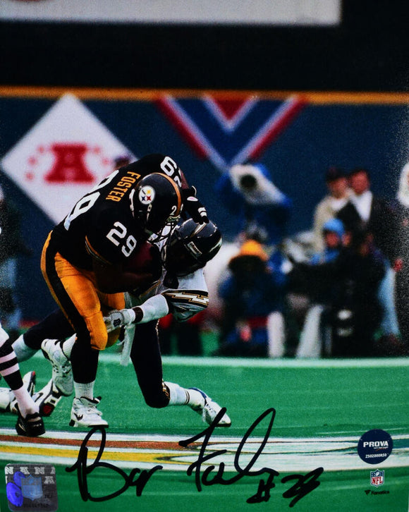 Barry Foster Signed Pittsburgh Steelers 8x10 Running Photo- Prova *Black Image 1