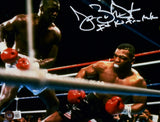 Buster Douglas Autographed 8x10 Tyson KO Photo w/I KO Iron Mike- Beckett W Hologram *White Image 1