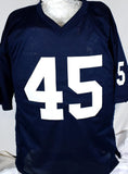 Rudy Ruettiger Autographed Blue College Style Jersey w/Play Like a Champ- Beckett W Hologram *Black Image 3