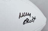 Rudy Ruettiger Autographed Notre Dame Logo Football w/ Never Quit- Beckett W Hologram *Black Image 3