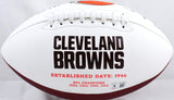 Ozzie Newsome Autographed Cleveland Browns Logo Football w/ HOF- Beckett W Hologram *Black Image 4