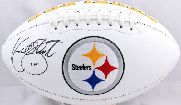 Kordell Stewart Autographed Pittsburgh Steelers Logo Football- Beckett W Hologram *Black Image 1