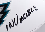Vince Papale Autographed Eagles Logo Football w/Invincible-Beckett W Hologram *Black Image 2