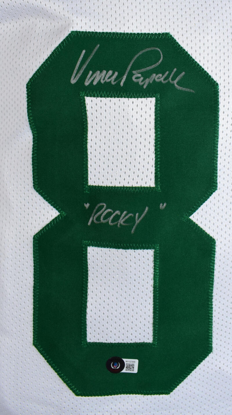 Vince Papale Autographed White Pro Style Jersey w/ Rocky- Beckett W Ho –  The Jersey Source